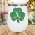 Retro Shamrock Baseball St Patricks Day Men Women Boys Girls Wine Tumbler