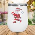 Santa Baseball Christmas Pajamas Xmas Men Kids Boys Wine Tumbler Santa Baseball Christmas Pajamas Xmas Men Kids Boys Wine Tumbler