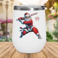 Santa Baseball Six Seven 6 7 Meme Christmas Men Boys Player Wine Tumbler Santa Baseball Six Seven 6 7 Meme Christmas Men Boys Player Wine Tumbler
