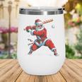 Santa Playing Baseball Christmas Candy Cane Fun Xmas Holiday Wine Tumbler Santa Playing Baseball Christmas Candy Cane Fun Xmas Holiday Wine Tumbler