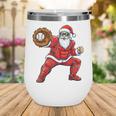 Santa Playing Baseball Baseball Lover Baseballer Xmas Wine Tumbler Santa Playing Baseball Baseball Lover Baseballer Xmas Wine Tumbler