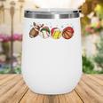 Santa Sports Boys Xmas Baseball Football Softball Basketball Wine Tumbler Santa Sports Boys Xmas Baseball Football Softball Basketball Wine Tumbler