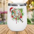 Santa Sports Ice Baseball Christmas Xmas Pajama Kid Men Boys Wine Tumbler
