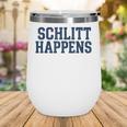 Schlitt Happens NY Bronx I Heart Baseball Apparel Wine Tumbler