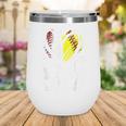 Senior Papa Class Of 2026 Baseball Softball Graduation Heart Wine Tumbler Senior Papa Class Of 2026 Baseball Softball Graduation Heart Wine Tumbler