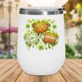 Shamrock Basketball Baseball Drip St Patrick's Day Boys Men Wine Tumbler Shamrock Basketball Baseball Drip St Patrick's Day Boys Men Wine Tumbler