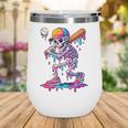 Skelton Playing Baseball Halloween Baseball Drip Boys Kids Wine Tumbler Skelton Playing Baseball Halloween Baseball Drip Boys Kids Wine Tumbler