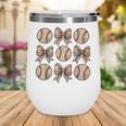 Soccer Bow Game Day Baseball Coquette Bow Women Girls Wine Tumbler Soccer Bow Game Day Baseball Coquette Bow Women Girls Wine Tumbler