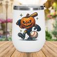 Spooky Halloween Scary Pumpkin Baseball Player Witchy Vibes Wine Tumbler Spooky Halloween Scary Pumpkin Baseball Player Witchy Vibes Wine Tumbler