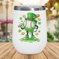 St Patrick Day Baseball Drip Ice Cream Baseball Wine Tumbler St Patrick Day Baseball Drip Ice Cream Baseball Wine Tumbler