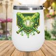 St Patrick's Day Baseball Boys Ice Cream Drip Youth Kids Wine Tumbler St Patrick's Day Baseball Boys Ice Cream Drip Youth Kids Wine Tumbler
