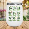 St Patricks Day Baseball Ice Cream Boys Baseball Player Wine Tumbler