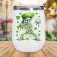 St Patricks Day Baseball Skeleton Irish Leprechaun Hat Boys Wine Tumbler St Patricks Day Baseball Skeleton Irish Leprechaun Hat Boys Wine Tumbler