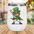 St Patrick’s Day Leprechaun Baseball Irish Graphic Wine Tumbler
