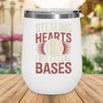 Stealing Hearts Like I Steal Bases Baseball Valentine Retro Wine Tumbler