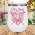 Strike Out Breast Cancer Baseball Drip For Boys Youth Wine Tumbler Strike Out Breast Cancer Baseball Drip For Boys Youth Wine Tumbler
