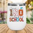 I Survived 100 Days Baseball Football Basketball School Kids Wine Tumbler