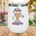 USA Patriotic Baseball Ice Cream Cone Freedom Wine Tumbler USA Patriotic Baseball Ice Cream Cone Freedom Wine Tumbler