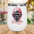 Valentine Baseball Catcher Mask Ice Cream Drip Tee For Boys Wine Tumbler Valentine Baseball Catcher Mask Ice Cream Drip Tee For Boys Wine Tumbler