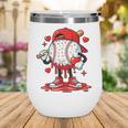 Valentine Baseball Drip Ice Cream Youth Boys Couples Wine Tumbler Valentine Baseball Drip Ice Cream Youth Boys Couples Wine Tumbler