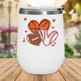 Valentines Baseball Basketball Football Heart Boy Men Wine Tumbler Valentines Baseball Basketball Football Heart Boy Men Wine Tumbler