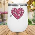 Valentine's Day Baseball Heart Softball Player Sports Lover Wine Tumbler Valentine's Day Baseball Heart Softball Player Sports Lover Wine Tumbler