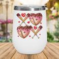 Valentines Day Drip Heart Baseball XOXO Boys Kids Men Sport Wine Tumbler