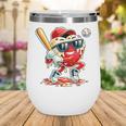 Valentines Day Heart Baseball Drip Ice Cream Boys Kids Men Wine Tumbler Valentines Day Heart Baseball Drip Ice Cream Boys Kids Men Wine Tumbler