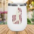 Vintage American Flag Baseball Batter Patriotic Home Run Wine Tumbler Vintage American Flag Baseball Batter Patriotic Home Run Wine Tumbler
