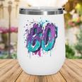 Vintage Baseball 60 Number Wine Tumbler Vintage Baseball 60 Number Wine Tumbler