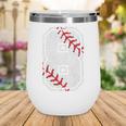 Vintage Baseball 8 Jersey Number 8 Wine Tumbler Vintage Baseball 8 Jersey Number 8 Wine Tumbler