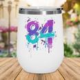 Vintage Baseball 84 Number Wine Tumbler Vintage Baseball 84 Number Wine Tumbler