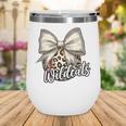 Wildcats Baseball Leopard Print Coquette Bow Mascot Game Day Wine Tumbler Wildcats Baseball Leopard Print Coquette Bow Mascot Game Day Wine Tumbler