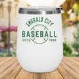 Wizard Of Oz Emerald City Baseball Costume Halloween Wine Tumbler Wizard Of Oz Emerald City Baseball Costume Halloween Wine Tumbler
