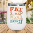 Women's Eat Sleep Baseball Repeat Vintage Player Sport Lover Retro Wine Tumbler Women's Eat Sleep Baseball Repeat Vintage Player Sport Lover Retro Wine Tumbler