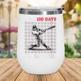 Women's I Hit 100 Days Of School Baseball 100th Day Boys Kids Wine Tumbler Women's I Hit 100 Days Of School Baseball 100th Day Boys Kids Wine Tumbler