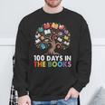 100 Days In The Books Reading Teachers Librarians School Sweatshirt Gifts for Old Men