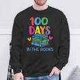 100 Days In The Books School Celebration Sweatshirt Gifts for Old Men
