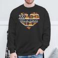 100 Days Of School Books Reading Lover 100th Day Of School Sweatshirt Gifts for Old Men