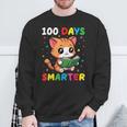 100 Days Smarter Happy Cute Cat Reading A Book Sweatshirt Gifts for Old Men