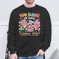 100th Day Of School Teacher 100 Days Coffee Books Sweatshirt Gifts for Old Men