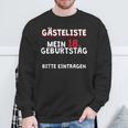 18th Birthday Guest List Guest Book Years T-Shirt Sweatshirt Gifts for Old Men 18th Birthday Guest List Guest Book Years T-Shirt Sweatshirt Gifts for Old Men