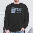 1966 Chapter Sixty 60th Birthday Blue Toile Floral Book Sweatshirt Gifts for Old Men 1966 Chapter Sixty 60th Birthday Blue Toile Floral Book Sweatshirt Gifts for Old Men