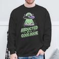 Abducted By A Good Book UFO Alien Reading Books Sweatshirt Gifts for Old Men Abducted By A Good Book UFO Alien Reading Books Sweatshirt Gifts for Old Men