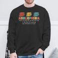 Abibliophobia Definition Bookworm Book Reader Reading Geek Sweatshirt Gifts for Old Men Abibliophobia Definition Bookworm Book Reader Reading Geek Sweatshirt Gifts for Old Men