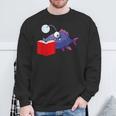 Anglerfish Reading Book Sweatshirt Gifts for Old Men