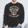 Animal Book Lover Easily Distracted By Dogs And Books Sweatshirt Gifts for Old Men
