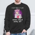 Anime Shirt Cat Lover Book Lover Reading Anime Lover Sweatshirt Gifts for Old Men Anime Shirt Cat Lover Book Lover Reading Anime Lover Sweatshirt Gifts for Old Men
