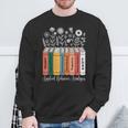 Applied Behavior Analysis ABA Therapist Floral Books Sweatshirt Gifts for Old Men