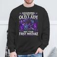 Assuming I'm Just An Old Lady Fantasy Book Reader Mom Dragon Sweatshirt Gifts for Old Men